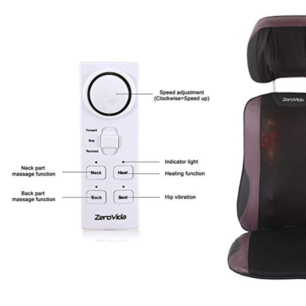 Zerovida Shiatsu Back Massage Cushion (J37)